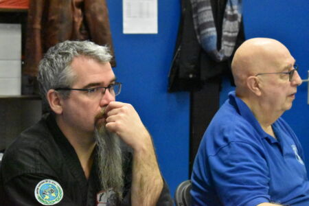 Patrick et Gerard très attentif au passage de grades du 25/01/2024 Patrick et Gerard